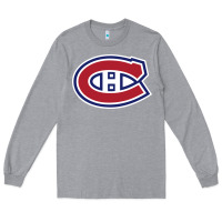Heather Grey canadiens Long Sleeve Tee - linhVisuals