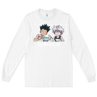 White gon killua Long Sleeve Tee - linhVisuals