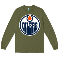 Army Green oilers Long Sleeve Tee - linhVisuals