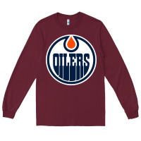 Burgundy oilers Long Sleeve Tee - linhVisuals