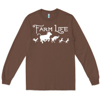 Chestnut FARM LIFE ANIMAL Long Sleeve Tee - linhVisuals