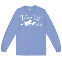 Colony Blue FARM LIFE ANIMAL Long Sleeve Tee - linhVisuals