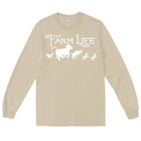 Mushroom FARM LIFE ANIMAL Long Sleeve Tee - linhVisuals