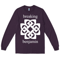 Plum BREAKING BENJAMIN - BLACK AND WHITE Long Sleeve Tee - linhVisuals