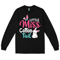 Black little miss cottontail easter Long Sleeve Tee - linhVisuals