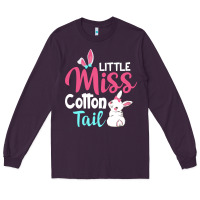 Plum little miss cottontail easter Long Sleeve Tee - linhVisuals