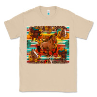 Mushroom galloping horse serape sunflowers turquoise and saddles Classic Tee - Artiststas