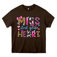 Chocolate Brown miss steal your heart olivia Heavy Core Tee - OliviaCreatesArt