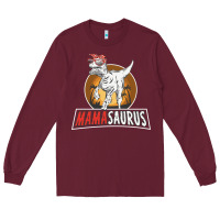 Burgundy mamasaurus Long Sleeve Tee - linhVisuals