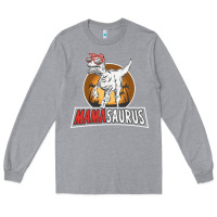 Heather Grey mamasaurus Long Sleeve Tee - linhVisuals