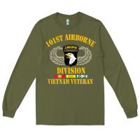 Army Green Airborne 101st division Long Sleeve Tee - linhVisuals