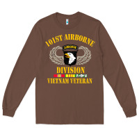 Chestnut Airborne 101st division Long Sleeve Tee - linhVisuals