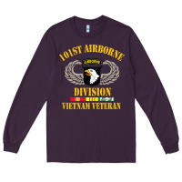 Plum Airborne 101st division Long Sleeve Tee - linhVisuals