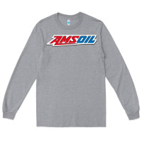 Heather Grey #amsoil Long Sleeve Tee - linhVisuals