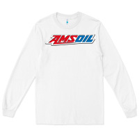 White #amsoil Long Sleeve Tee - linhVisuals