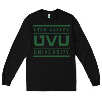 Black uvu, utah valley, education Long Sleeve Tee - linhVisuals