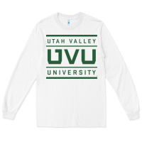 White uvu, utah valley, education Long Sleeve Tee - linhVisuals