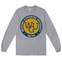 Heather Grey wgu, studies in utah Long Sleeve Tee - linhVisuals