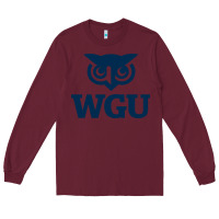 Burgundy western, governors, education Long Sleeve Tee - linhVisuals