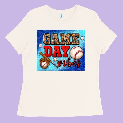 Game Day Vibes Mouse Pad Ladies Tee Designed By Bundleandbundleshop