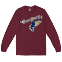 Burgundy tri city dust baseball Long Sleeve Tee - linhVisuals
