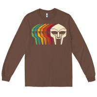 Chestnut Retro Mask Doom Long Sleeve Tee - linhVisuals