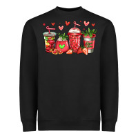 Black strawberry coffee cups Heavyweight Sweatshirt - Jasminsmagicworld