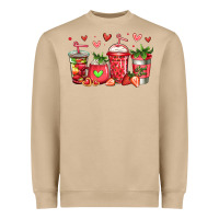 Mushroom strawberry coffee cups Heavyweight Sweatshirt - Jasminsmagicworld