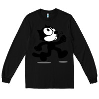 Black felix the black cat music Long Sleeve Tee - linhVisuals