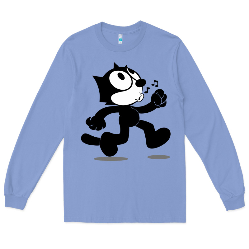 Felix The Black Cat Music Long Sleeve Tee by linhVisuals | Teevron