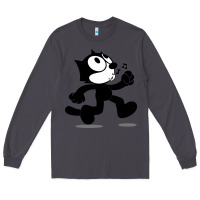 Smoke felix the black cat music Long Sleeve Tee - linhVisuals