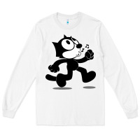 White felix the black cat music Long Sleeve Tee - linhVisuals
