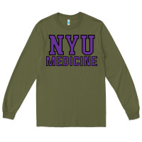 Army Green nyu medicine Long Sleeve Tee - linhVisuals