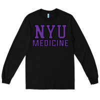 Black nyu medicine Long Sleeve Tee - linhVisuals
