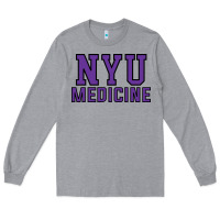 Heather Grey nyu medicine Long Sleeve Tee - linhVisuals