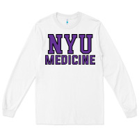 White nyu medicine Long Sleeve Tee - linhVisuals