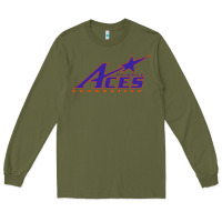 Army Green evansville purple aces Long Sleeve Tee - linhVisuals