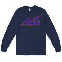 Navy evansville purple aces Long Sleeve Tee - linhVisuals
