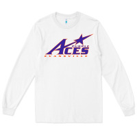 White evansville purple aces Long Sleeve Tee - linhVisuals