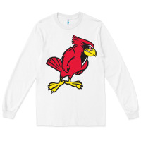 White illinois state redbirds Long Sleeve Tee - linhVisuals