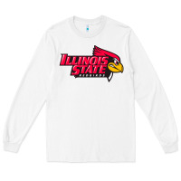 White illinois state redbirds Long Sleeve Tee - linhVisuals
