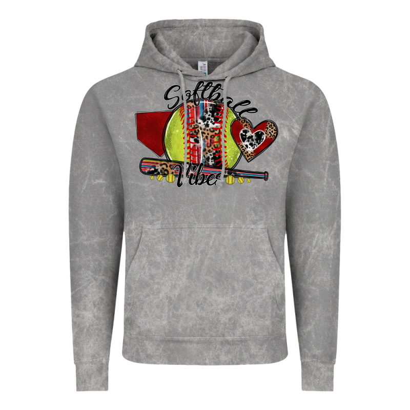 Softball Vibes Vintage Hoodie by SublimationCraftShop | Teevron