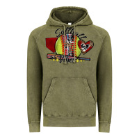 Vintage Olive softball vibes Vintage Hoodie - SublimationCraftShop