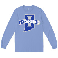 Colony Blue indiana state sycamores Long Sleeve Tee - linhVisuals
