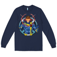Navy cyclops 2 Long Sleeve Tee - linhVisuals