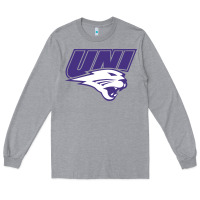 Heather Grey northern iowa panthers Long Sleeve Tee - linhVisuals