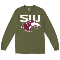 Army Green southern illinois salukis Long Sleeve Tee - linhVisuals