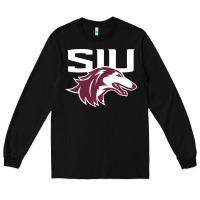 Black southern illinois salukis Long Sleeve Tee - linhVisuals