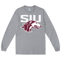 Heather Grey southern illinois salukis Long Sleeve Tee - linhVisuals