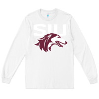 White southern illinois salukis Long Sleeve Tee - linhVisuals